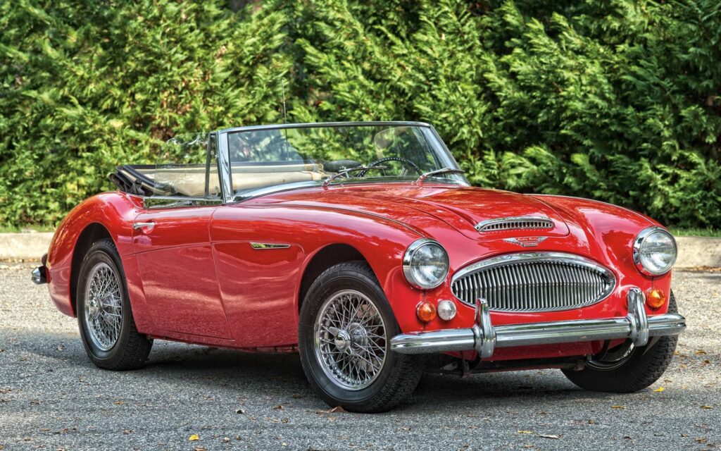 1966 Austin Healey 3000 BJ8 Roadster Wallpaper - Classic Vintage Charm