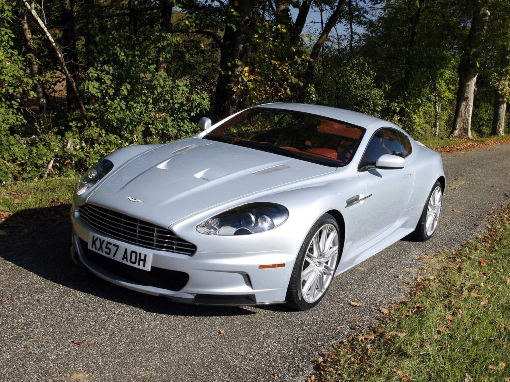 Stunning 2008 Aston Martin DBS Wallpaper: Elegant Car in Nature