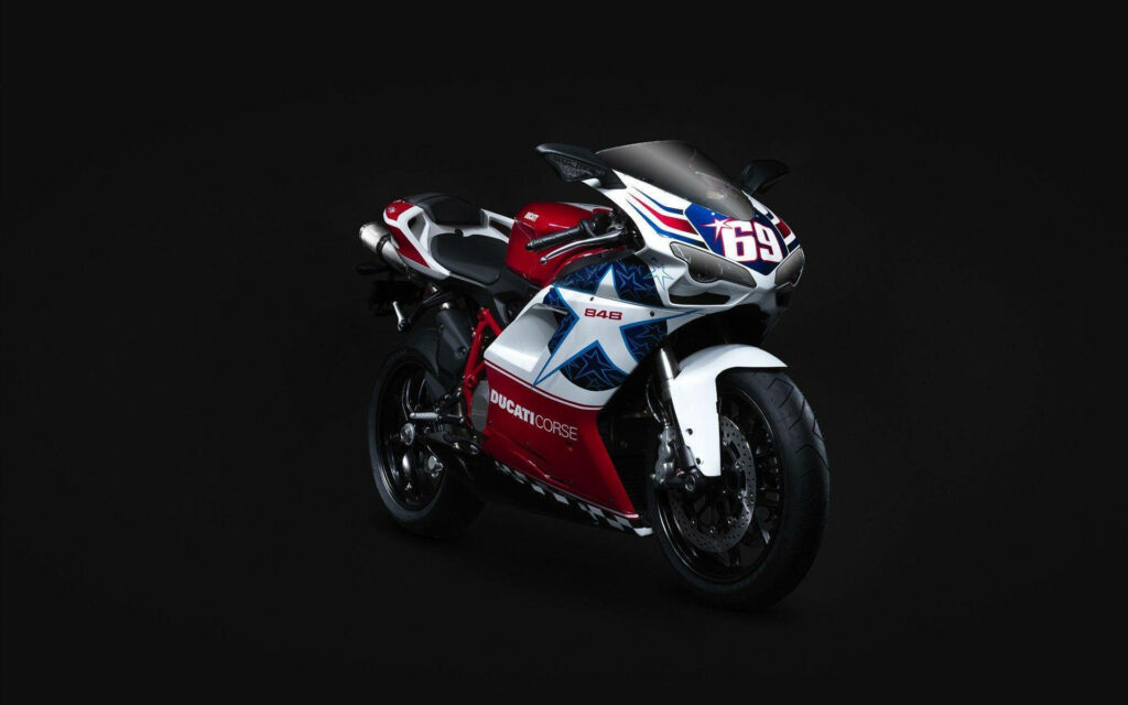 2010 Ducati 848 Nicky Hayden Edition Wallpaper - Bold Racing Design