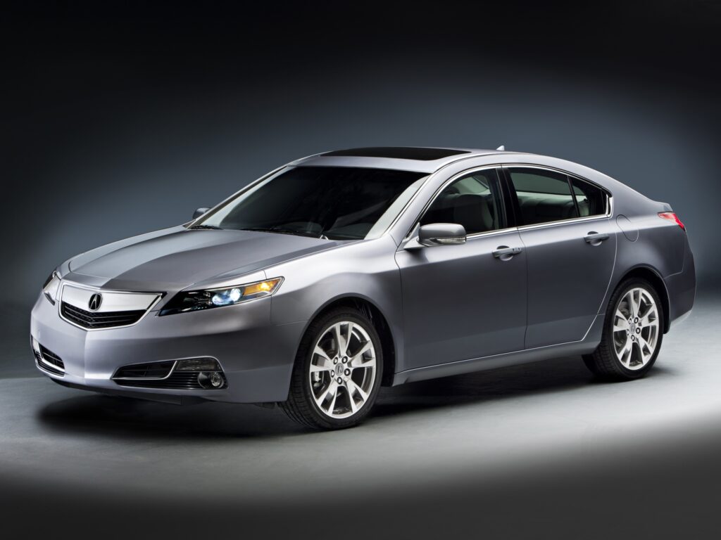 Stunning Gray Metallic 2011 Acura TL Wallpaper - Front View Elegance