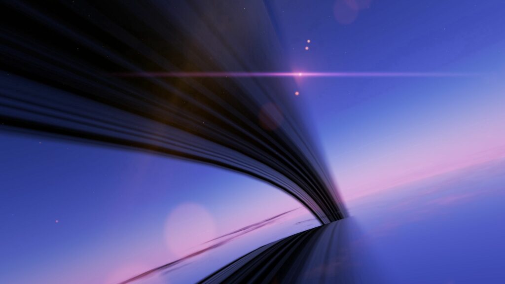 Mesmerizing Abstract Wallpaper: Fluid Lines & Twilight Elegance