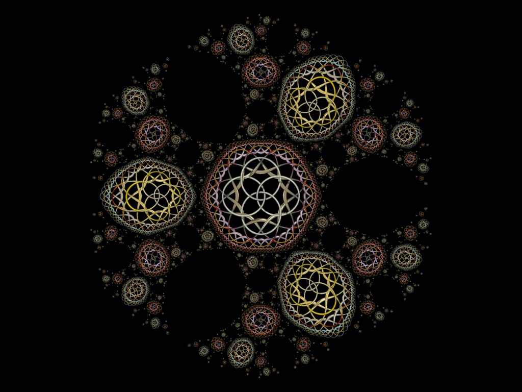 Stunning 3000x2250 Abstract Fractal Wallpaper with Geometric Patterns