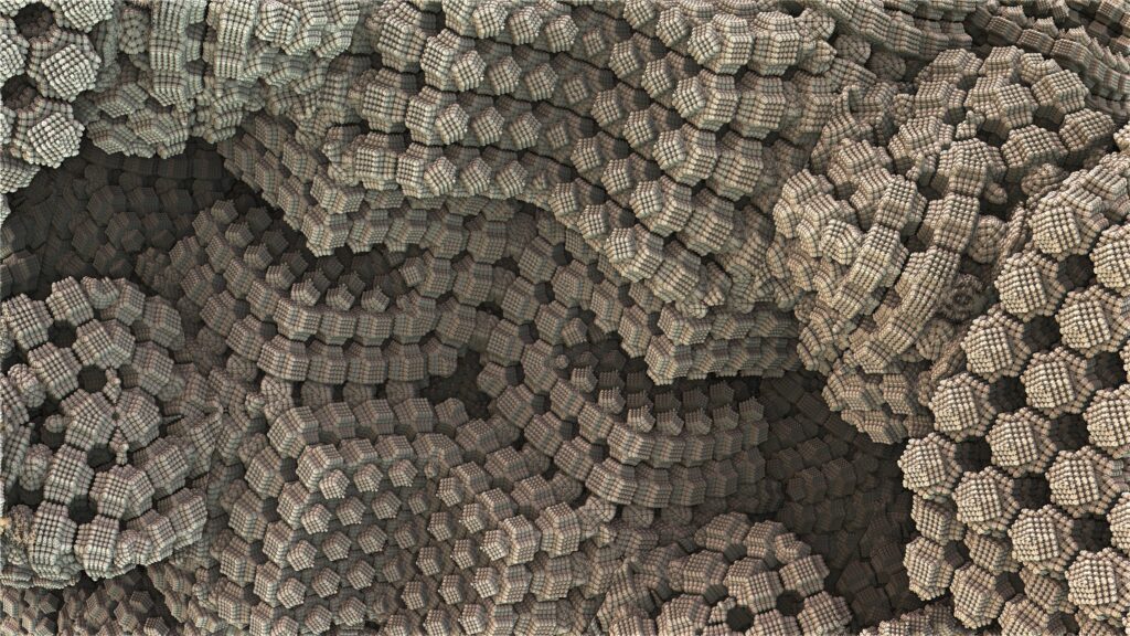 Intricate 3D Brown Geometric Wallpaper - 3840x2160 Background
