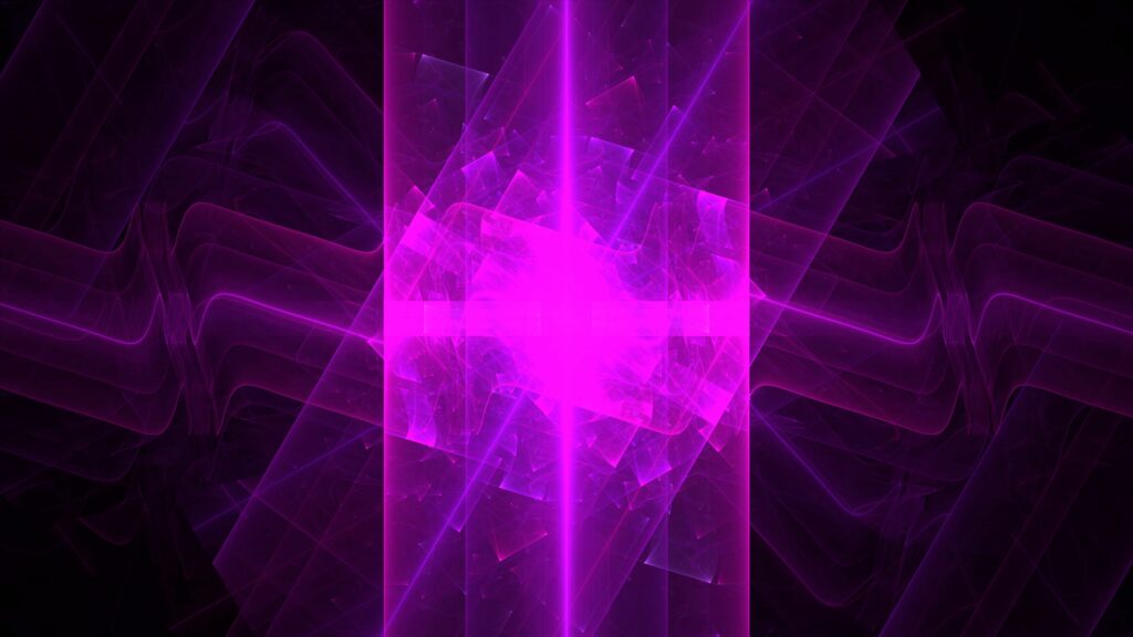 Mesmerizing 3840x2160 Abstract Wallpaper with Glowing Purple Rays