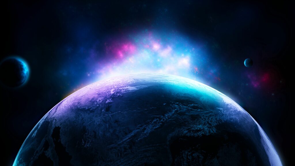 3840x2160 Celestial Sphere Wallpaper: Ethereal Cosmic Abstract