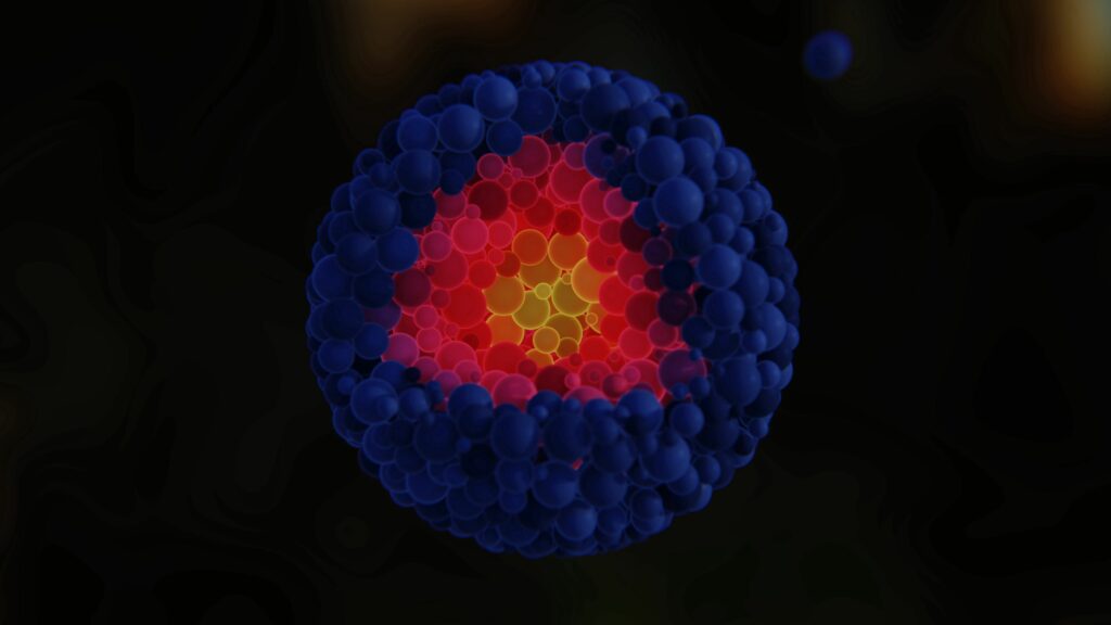 Mesmerizing 3840x2160 Blue and Red Spherical Wallpaper