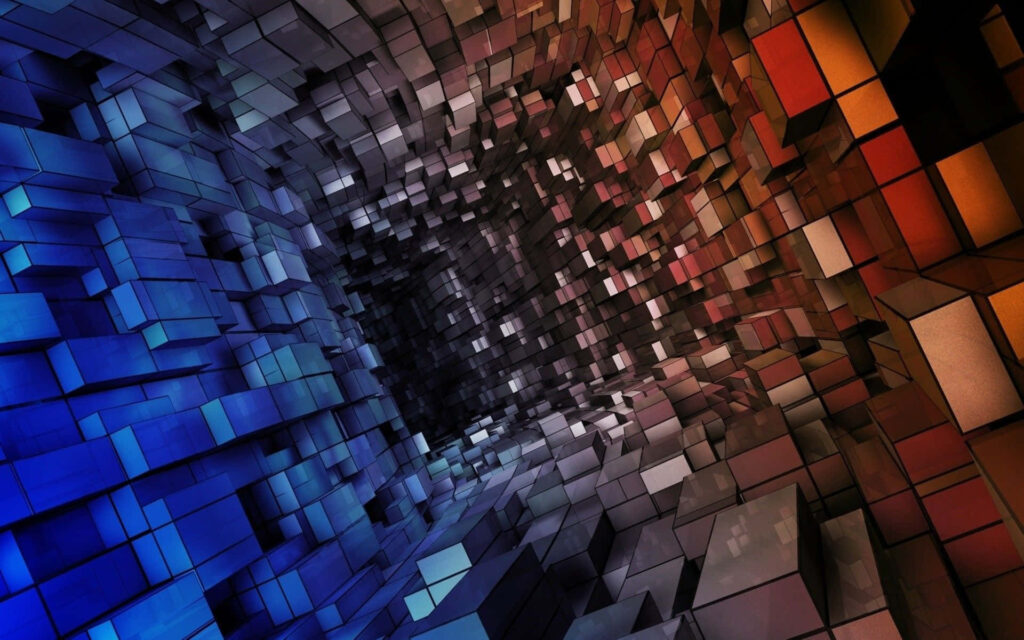 Stunning 3D Abstract Wallpaper: Vibrant Color Explosion Background