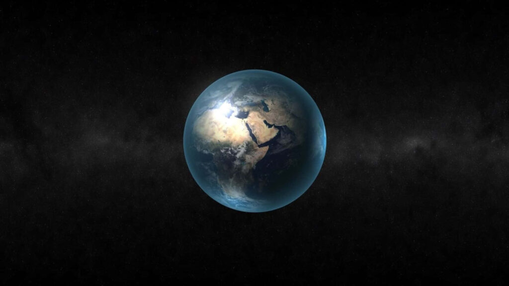 3D Earth Wallpaper: Vibrant Space View with Intricate Details