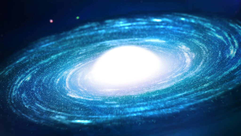 Stunning 3D Galaxy Wallpaper: Luminous Core & Radiant Spirals