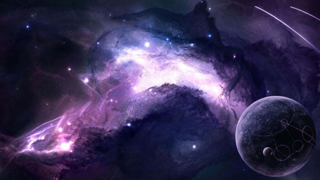 Vibrant 3D Galaxy Wallpaper: Cosmic Nebulae & Starry Background