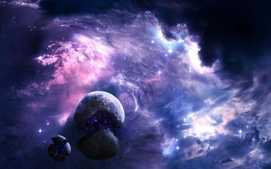 Stunning 3D Galaxy Wallpaper: Cosmic Clouds & Celestial Beauty