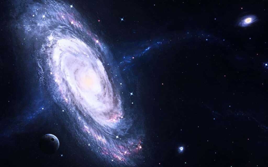Stunning 3D Galactic Wallpaper: Mesmerizing Cosmic Background