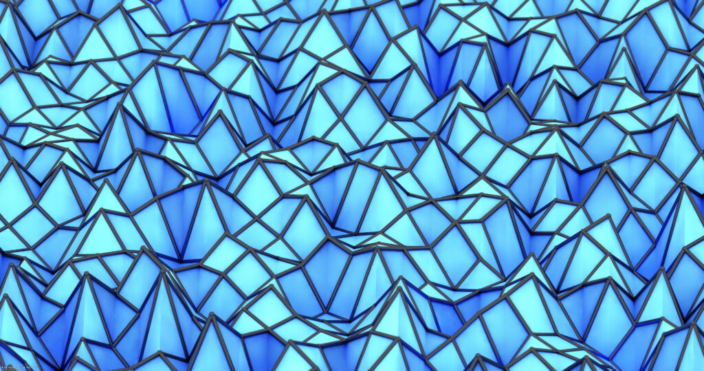 Stunning 3D Blue Relief Wallpaper - 4096x2160 Dynamic Background