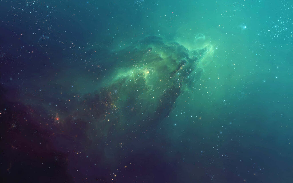 Stunning 3D Space Wallpaper: Vibrant Cosmic Clouds & Stars Background