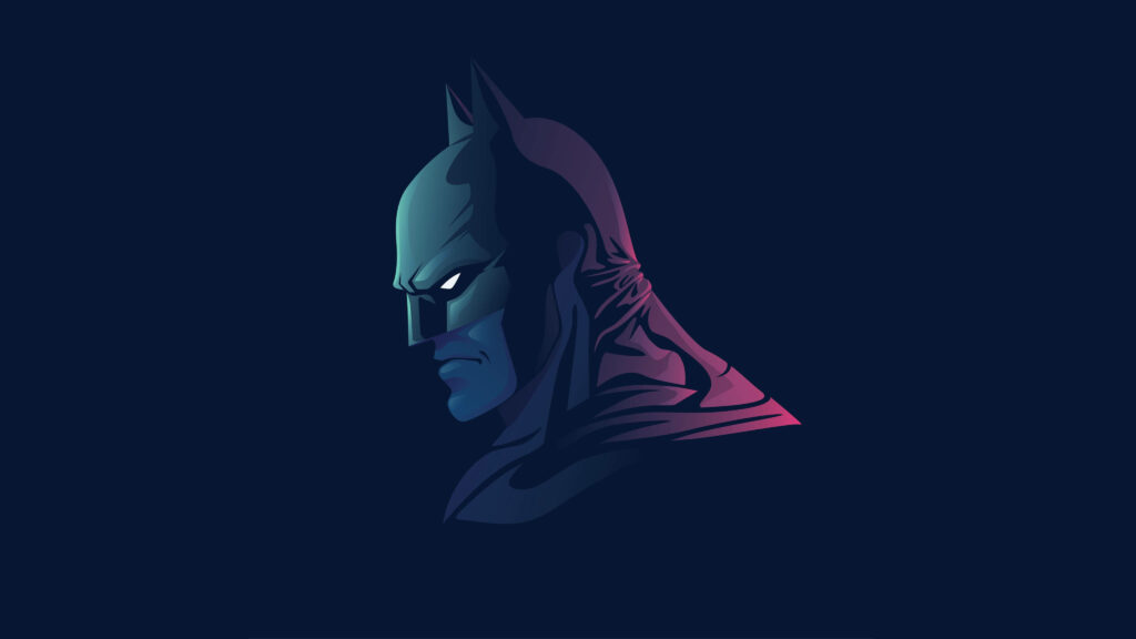 Stunning 4K Batman Vector Wallpaper: Minimalist & Dramatic Design