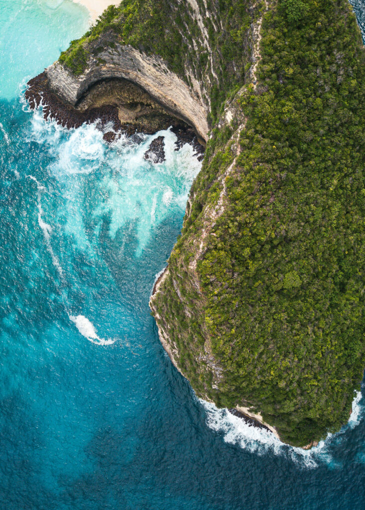 Breathtaking Aerial Beach Island Wallpaper in Vibrant 4K Background