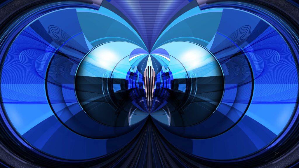 Futuristic Blue Abstraction Wallpaper - 3840x2160 Background Art