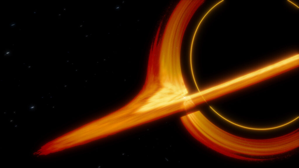 Stunning 4K Cosmic Planet Wallpaper with Radiant Light Trails