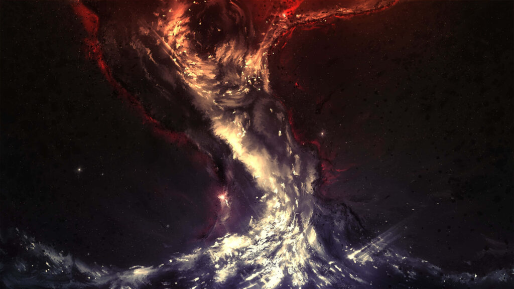 Mesmerizing 4K Cosmic Wallpaper: Swirling Galaxies & Vibrant Colors