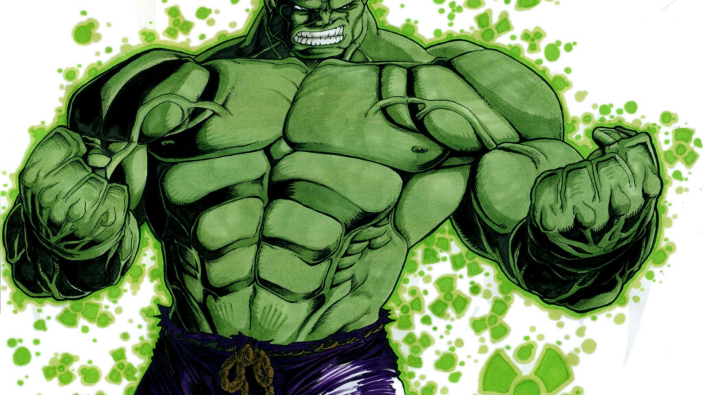 Stunning 4K Hulk Fanart Wallpaper: Power, Strength & Green Aura