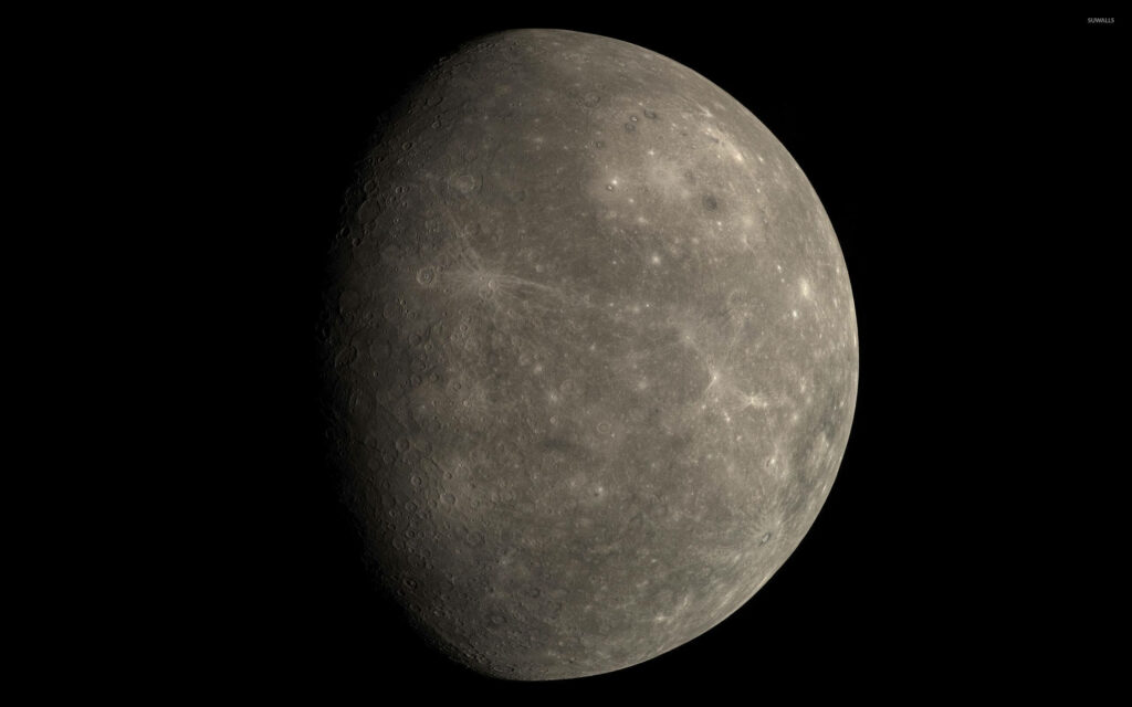 Stunning 4K Mercury Wallpaper: Detailed Craters & Textured Terrain
