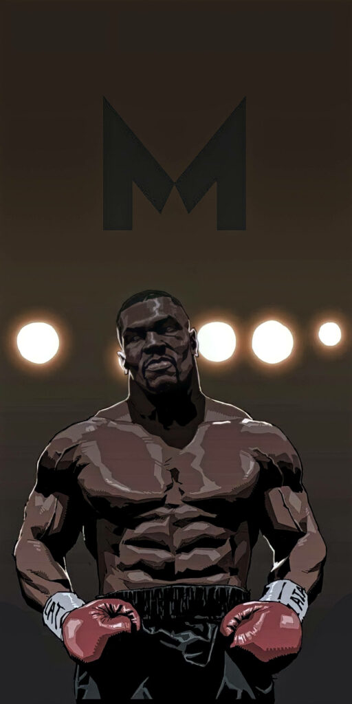 Stunning 4K Mike Tyson Digital Art Wallpaper with Dramatic Lighting