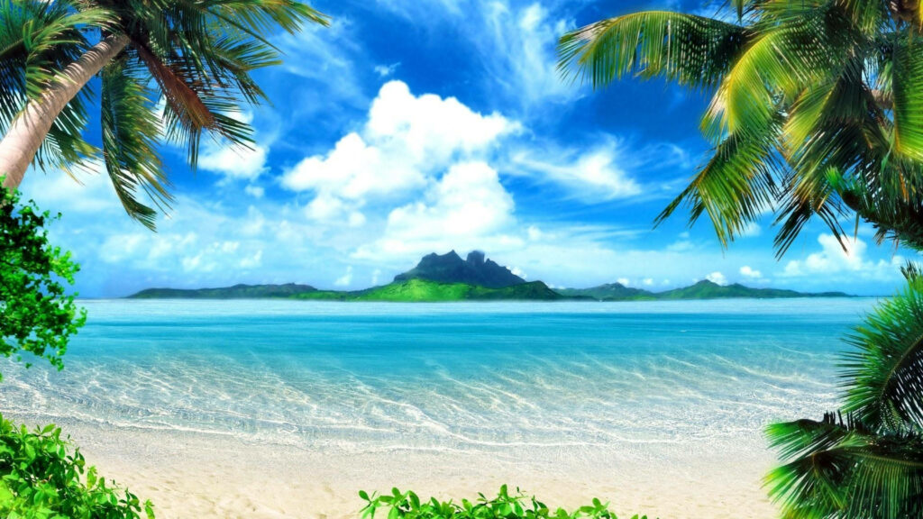 Stunning 4K Beach Wallpaper: Tropical Paradise & Azure Waters