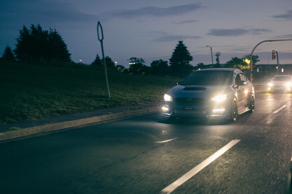 Stunning 4K Subaru WRX STI Wallpaper: Night Drive Vibes