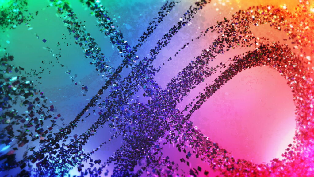 Abstract Art: Vibrant Confetti Celebration in Stunning HD Wallpaper