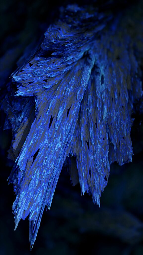 Stunning Blue Abstract Fractal Wallpaper with Textured Depth