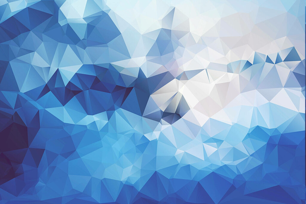 Stunning Blue Abstract Geometric Mosaic Wallpaper - Dynamic Background