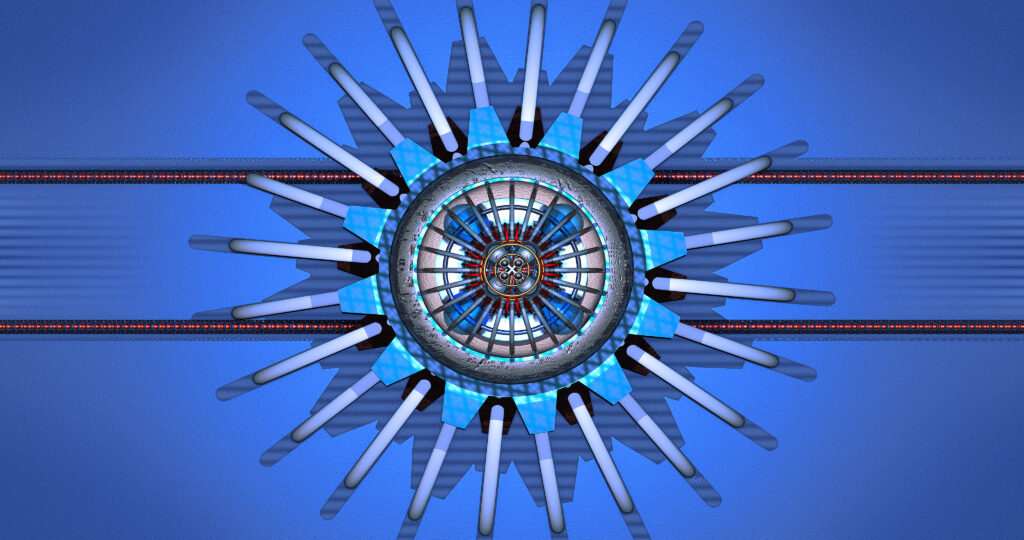 Abstract Blue-Toned Circular Pattern 4096x2160 Wallpaper