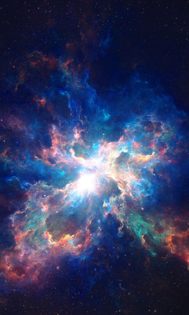 Stunning Cosmic Explosion Abstract Wallpaper - Vibrant Background Art