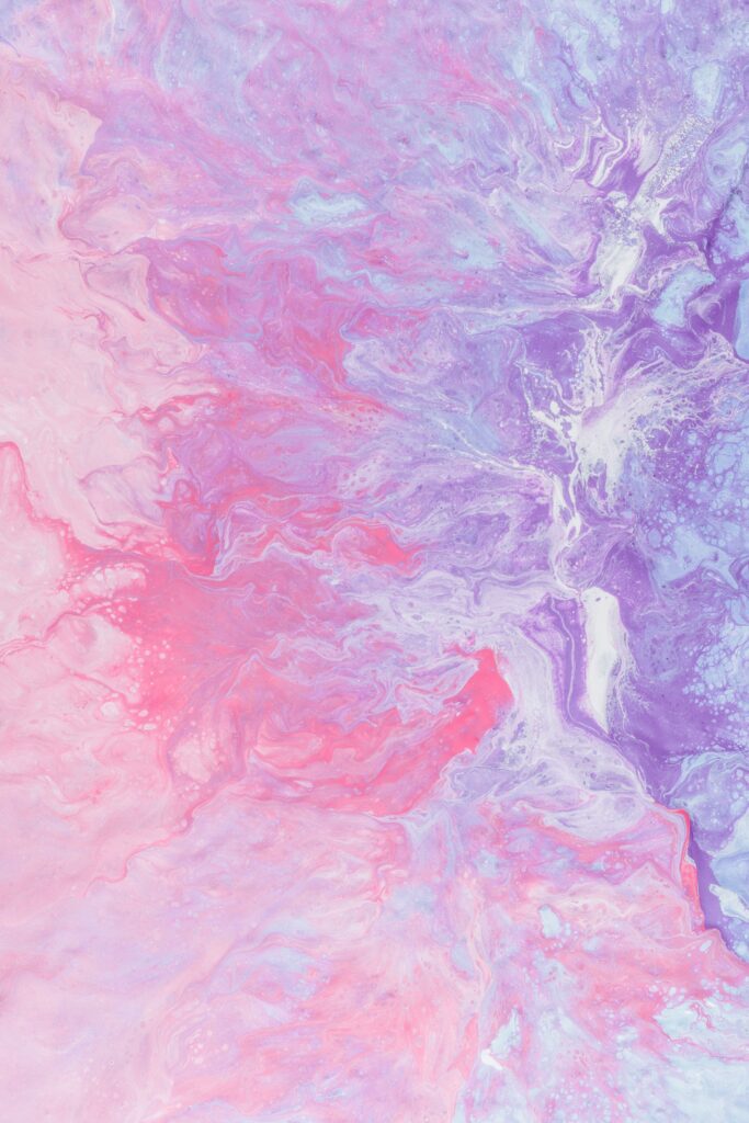 Stunning Abstract Purple & Pink Fluid Acrylic Wallpaper Background