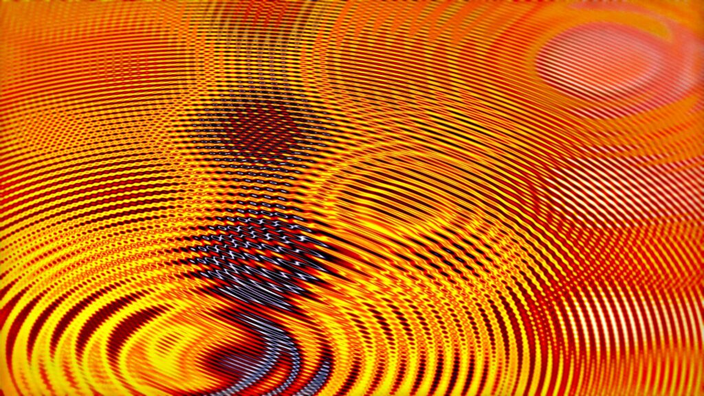Vibrant Abstract Red & Yellow Wallpaper - Dynamic Liquid Background