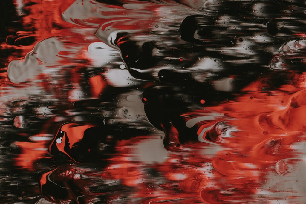 Mesmerizing Black, Red & White Abstract Wallpaper - 6000x4000