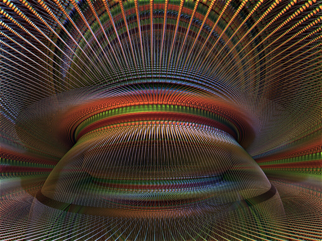 Vibrant Abstract Wallpaper: Intricate Lines & Dynamic Depth