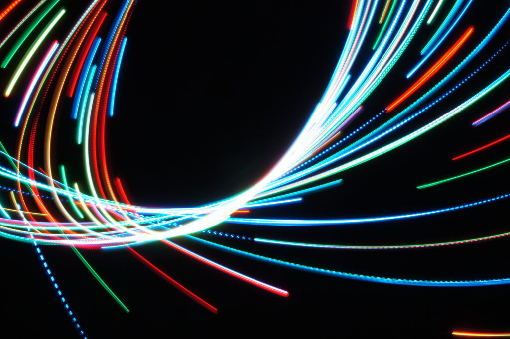 Dynamic Neon Lines Wallpaper: Stunning Abstract Art Background