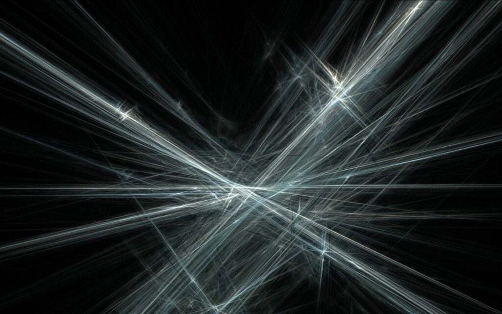 Captivating Abstract Wallpaper: White & Light Blue Lines on Dark Background