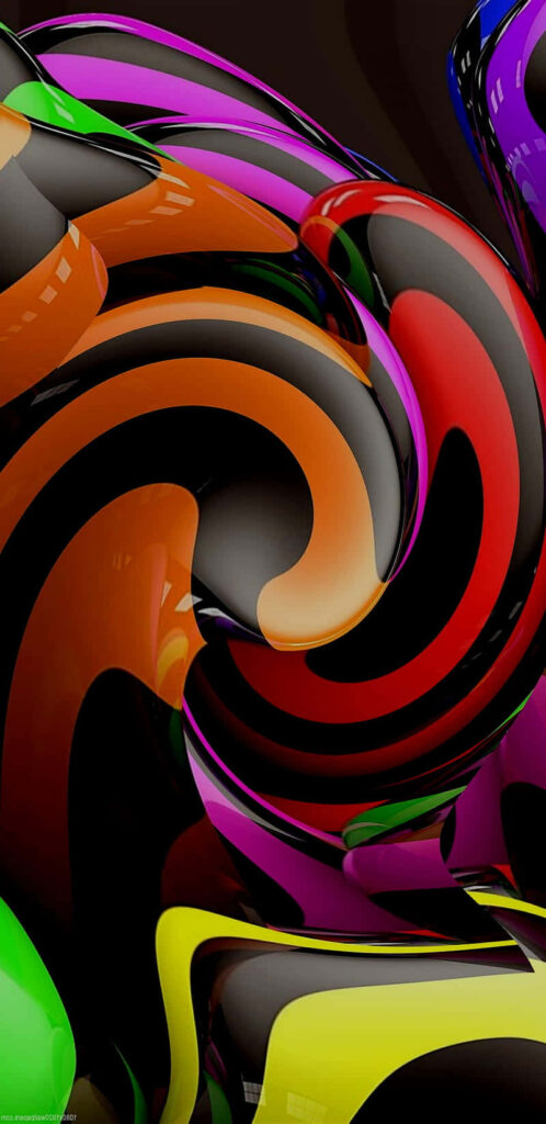 Vibrant Abstract Wallpaper for Samsung AMOLED Display Background