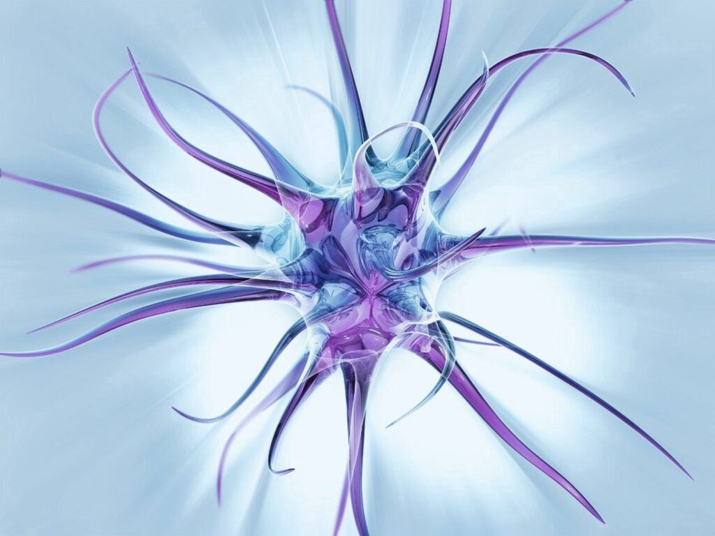 Futuristic Abstract Wallpaper: Dynamic Tendrils on Light Blue Background