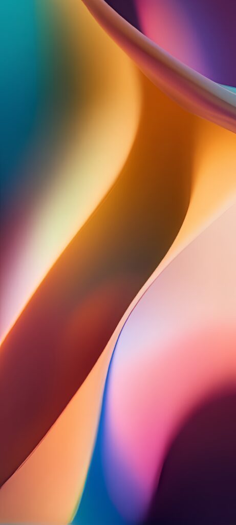 Vibrant Abstract Waves Wallpaper - High-Res 2328x5170 Background