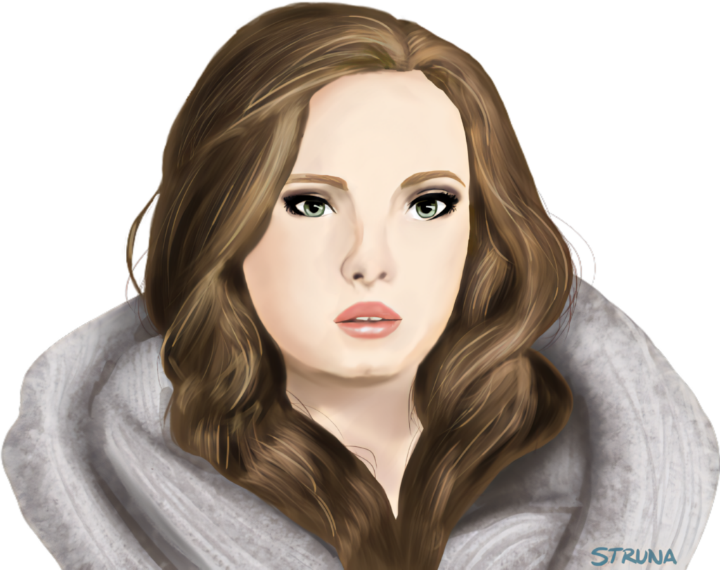 Stunning Adele Digital Portrait Wallpaper: Elegant & Detailed Features