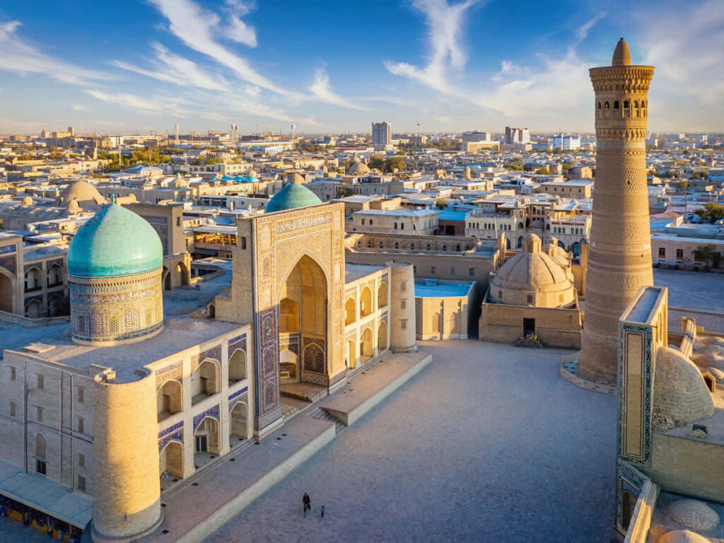 Stunning Aerial View of Khiva, Uzbekistan - Historic Architecture Wallpaper