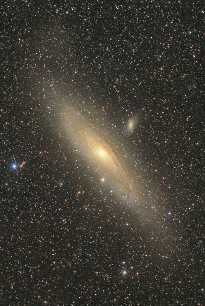 Stunning Andromeda Galaxy Wallpaper Background with Sparkling Stars