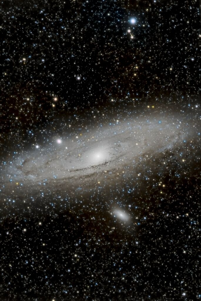 Majestic Andromeda Galaxy Wallpaper - Vibrant Cosmic Background