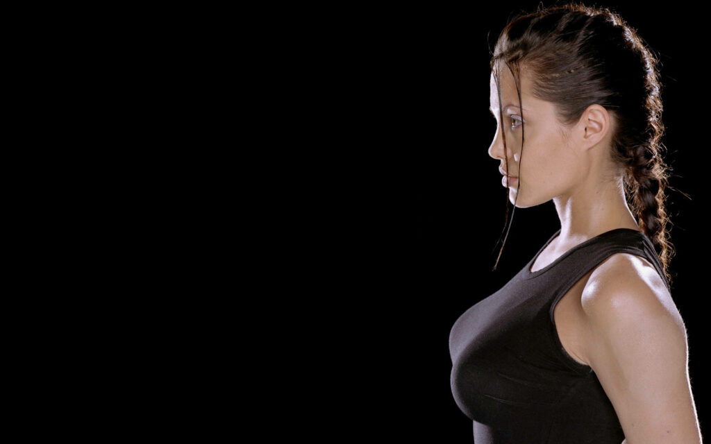 Angelina Jolie as Lara Croft: Stunning Tomb Raider Wallpaper Background