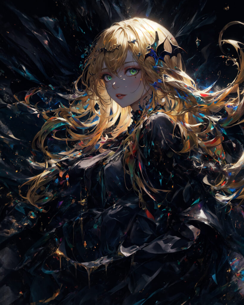 Anime Girl Wallpaper: Ethereal Beauty with Intricate Jewelry