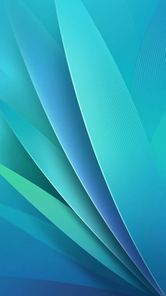 Stunning Aqua Abstract Phone Wallpaper - Soothing Wave Design