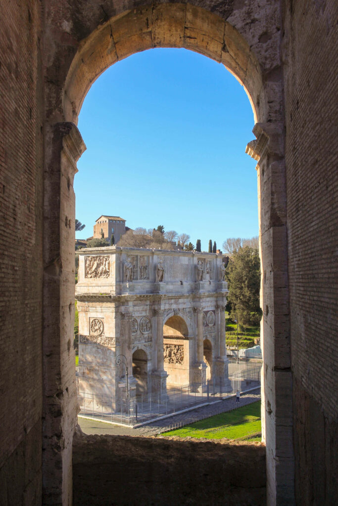 Arch of Constantine: Stunning Rustic Window View Wallpaper